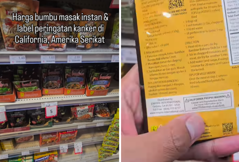 Bumbu RI Dilabeli Peringatan Kanker Di California