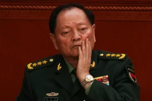 Jenderal Zhang Youxia wakil ketua Komisi Militer Pusat Tiongkok menghadiri sesi pembukaan Kongres Rakyat Nasional NPC di Balai Besar Rakyat di Beijing Tiongkok Rabu 5 Maret 2025 Foto APNg Han Guan Arsip