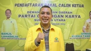 Anggota DPR Andar Amin Harahap terpilih secara aklamasi menjadi Ketua DPD Partai Golkar Sumut Liputan6comReza Efendi