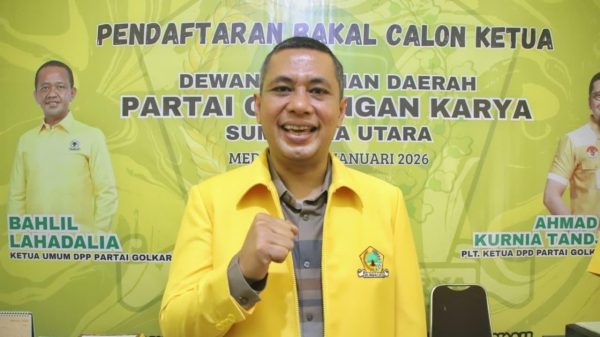 Anggota DPR Andar Amin Harahap terpilih secara aklamasi menjadi Ketua DPD Partai Golkar Sumut Liputan6comReza Efendi
