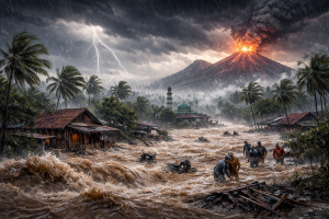 Ilustrasi Banjir Foto Dok Newest Indonesia
