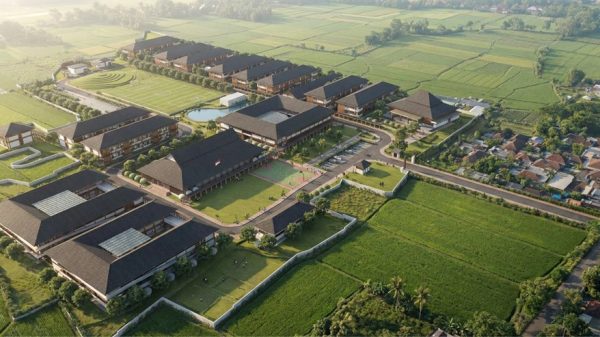  Ilustrasi bangunan Sekolah Rakyat pascabencana Foto dok KemenPU