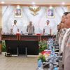 Pemerintah Provinsi Pemprov Banten bersama Kepolisian Daerah Polda Banten menggelar Rapat Koordinasi Rakor Kesiapan Memasuki Bulan Ramadan 2026 guna memastikan ketersediaan bahan pokok dan kondusivitas wilayah di Ruang Rapat Utama Rupatama Polda Banten Kota Serang Rabu 1822026Biro Adpimpro Banten