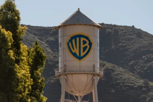 Menara air Warner Bros terlihat di Warner Bros Studios di Burbank California 5 Desember 2025 AP PhotoJae C Hong File