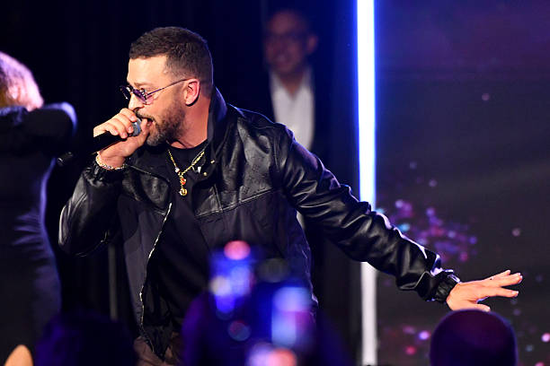 Justin Timberlake tampil di atas panggung selama acara Recording Academy Honors 2026 yang dipersembahkan oleh The Black Music Collective di Fairmont Century Plaza pada 29 Januari 2026 di Los Angeles California Foto oleh Alberto E RodriguezGetty Images