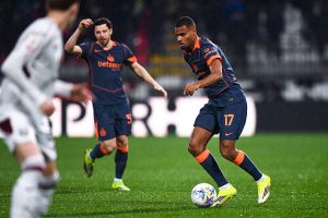 MONZA ITALIA   4 Februari Andy Diouf dari FC Internazionale Milano beraksi selama pertandingan Coppa Italia antara FC Internazionale Milano dan Torino FC di Stadion U Power pada 4 Februari 2026 di Monza Italia Foto oleh Alberto GandolfoBSR AgencyGetty Images