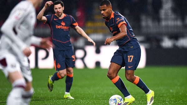 MONZA ITALIA   4 Februari Andy Diouf dari FC Internazionale Milano beraksi selama pertandingan Coppa Italia antara FC Internazionale Milano dan Torino FC di Stadion U Power pada 4 Februari 2026 di Monza Italia Foto oleh Alberto GandolfoBSR AgencyGetty Images