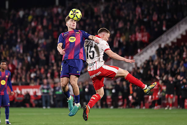 GIRONA SPANYOL   16 Februari Fermin Lopez dari FC Barcelona beraksi selama pertandingan sepak bola Liga Spanyol LaLiga EA Sports yang dimainkan antara Girona FC dan FC Barcelona di stadion Montilivi pada 16 Februari 2026 di Girona Spanyol Foto oleh Javier BorregoEuropa Press via Getty Images