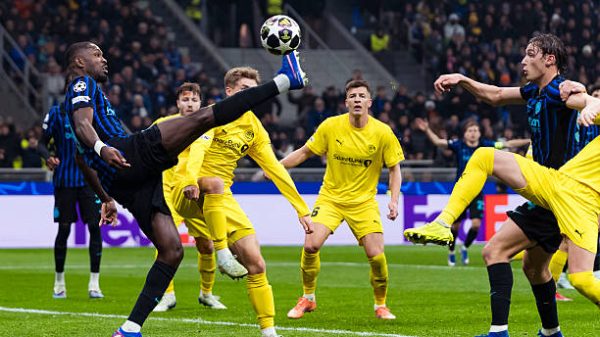 MILAN ITALIA   24 Februari Marcus Thuram dari FC Internazionale Milano beraksi selama pertandingan leg kedua babak play off Liga Champions UEFA 202526 antara FC Internazionale Milano dan FK BodoGlimt di Stadio San Siro pada 24 Februari 2026 di Milan Italia Foto oleh Kazimierz KoperEurasia Sport ImagesGetty Images