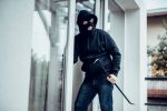 Robber breaks house door