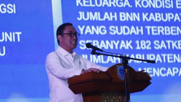 Kepala Badan Narkotika Nasional BNN Komjen Suyudi Ario Seto menghadiri kegiatan launching Nasional Indonesia Bersinar Foto Istimewa