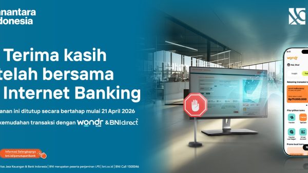 BNI Tutup Layanan Internet Banking Per 21 April 2026
