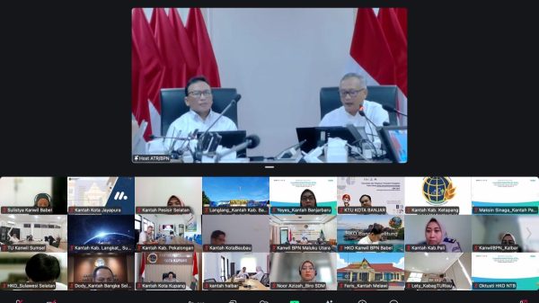  Kementerian Agraria dan Tata RuangBadan Pertanahan Nasional ATRBPN tengah mengembangkan aplikasi Dashboard Sumber Daya Manusia SDM guna mendukung proses mutasi dan promosi pegawai agar lebih efektif dan efisien Foto Humas Kementerian ATRBPN