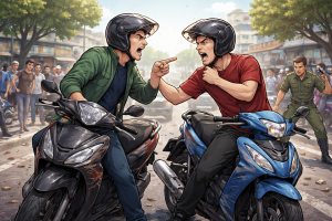 Ilustrasi cekcok dipicu bersenggolan di jalan Foto Dok Newest Indonesia