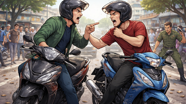 Ilustrasi cekcok dipicu bersenggolan di jalan Foto Dok Newest Indonesia