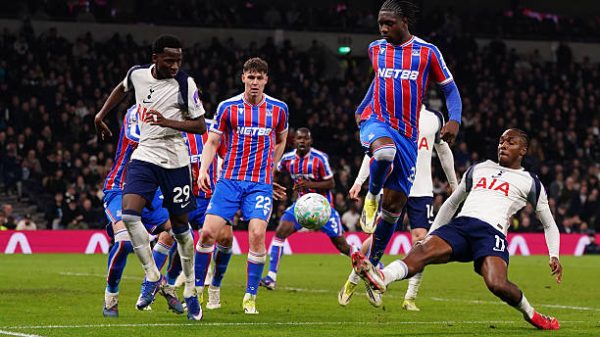 Selama pertandingan Liga Premier antara Tottenham Hotspur dan Crystal Palace di Stadion Tottenham Hotspur di London Inggris Raya pada 5 Maret 2026 Foto oleh Harvey MurphyNews ImagesNurPhoto via Getty Images