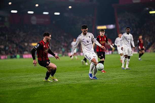 BOURNEMOUTH INGGRIS   20 Maret 2026 Bruno Fernandes dari Manchester United mengontrol bola selama pertandingan Liga Premier antara Bournemouth dan Manchester United di Stadion Vitality di Bournemouth Inggris Foto oleh Ash DonelonManchester United via Getty Images