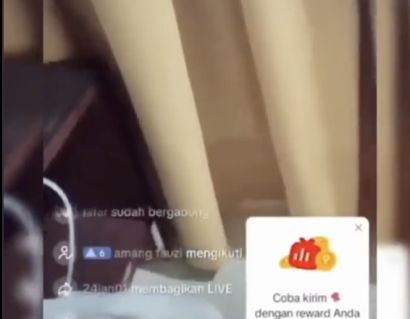 Oknum Kades di Balangan Kalsel live Tiktok sambil berbuat asusila