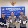 Polisi menggelar konferensi pers kasus dukun palsu pengganda uang di Depok Foto dok Istimewa