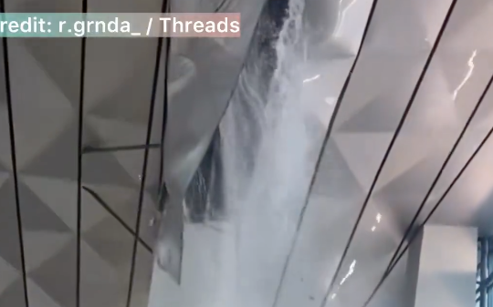 Bandara Soetta Bocor gegara hujan deras. Foto: Dok. Media Sosial