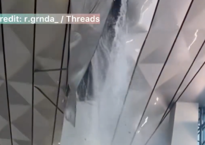 Bandara Soetta Bocor gegara hujan deras Foto Dok Media Sosial