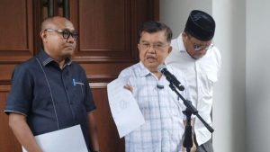 Jusuf Kalla konferensi pers di jakarta