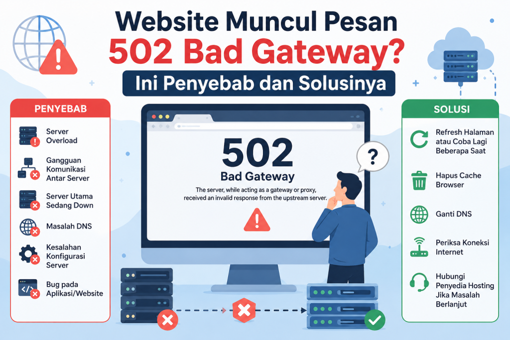 Website Muncul Pesan 502 Bad Gateway? Ini Penyebab Dan Solusinya