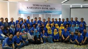 Kenangan eks karyawan Bank Aken. Foto: Dok. Facebook